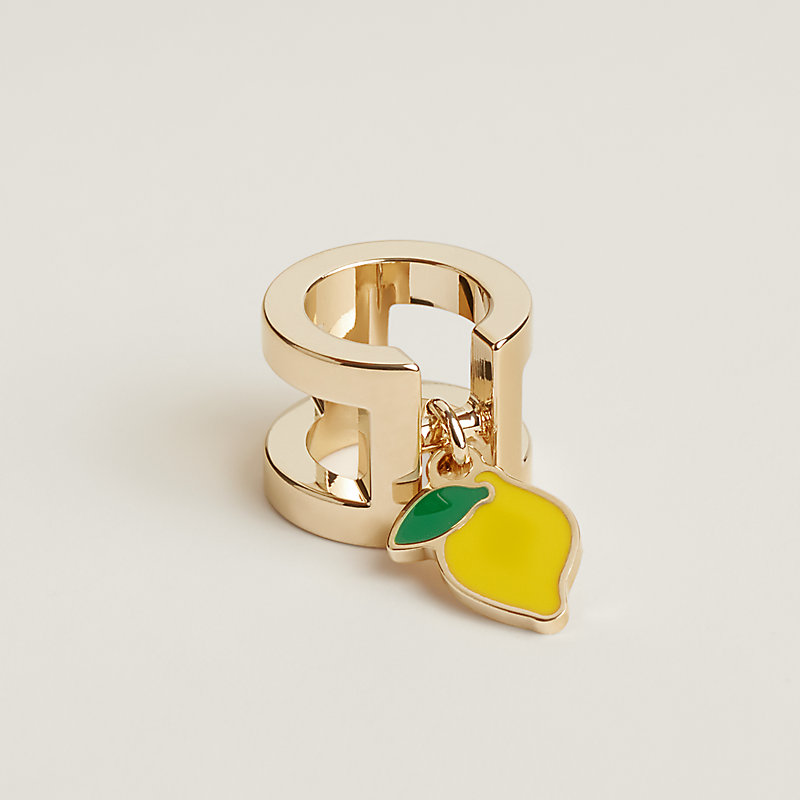 Mini H Citron Twilly ring | Hermès USA